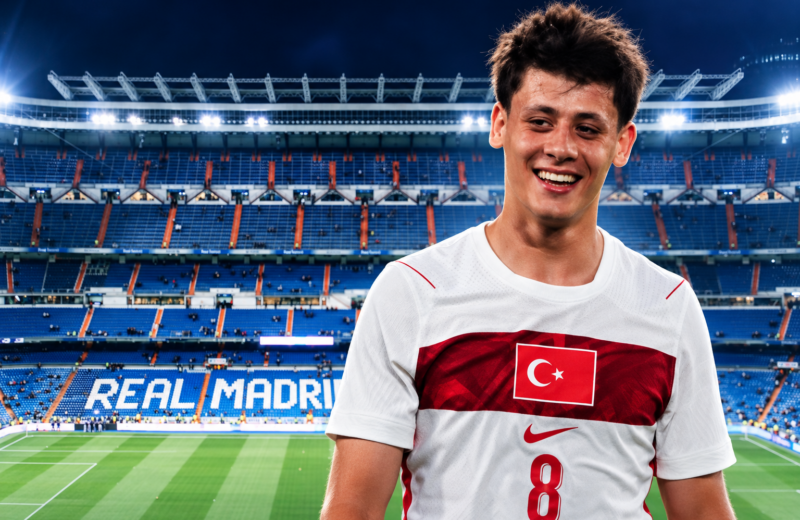 Arda Güler’in Santiago Bernabéu Stadı arşiv fotoğrafıyla hazırlanan temsili kolajı